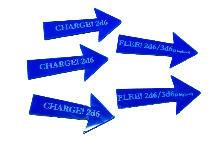 LITKO Charge Flee Arrows Compatible with Warhammer Fantasy Battle (5) (NEW! Multiple Colors on One Listing!)