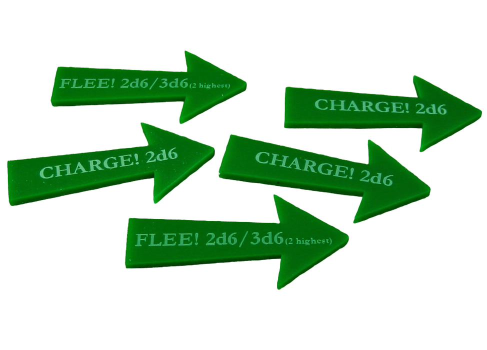 LITKO Charge Flee Arrows Compatible with Warhammer Fantasy Battle (5) (NEW! Multiple Colors on One Listing!)