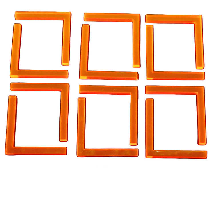 LITKO Boundary Tokens, Fluorescent Orange (12)