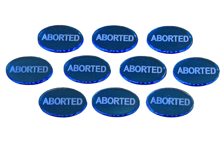 LITKO Mission Aborted Tokens Compatible with Axis & Allies (10)