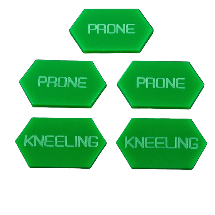 LITKO Double-Sided Prone/Kneeling Tokens Compatible with BattleTech (5)