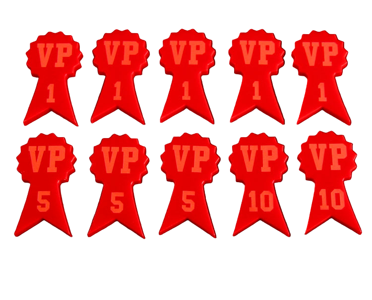 LITKO Numbered Victory Point Tokens (10) (NEW! Multiple Colors on One Listing!)