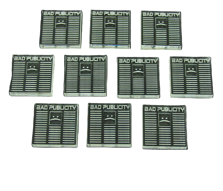 LITKO Net Hacker Bad Publicity Tokens Compatible with Android: Netrunner (10)