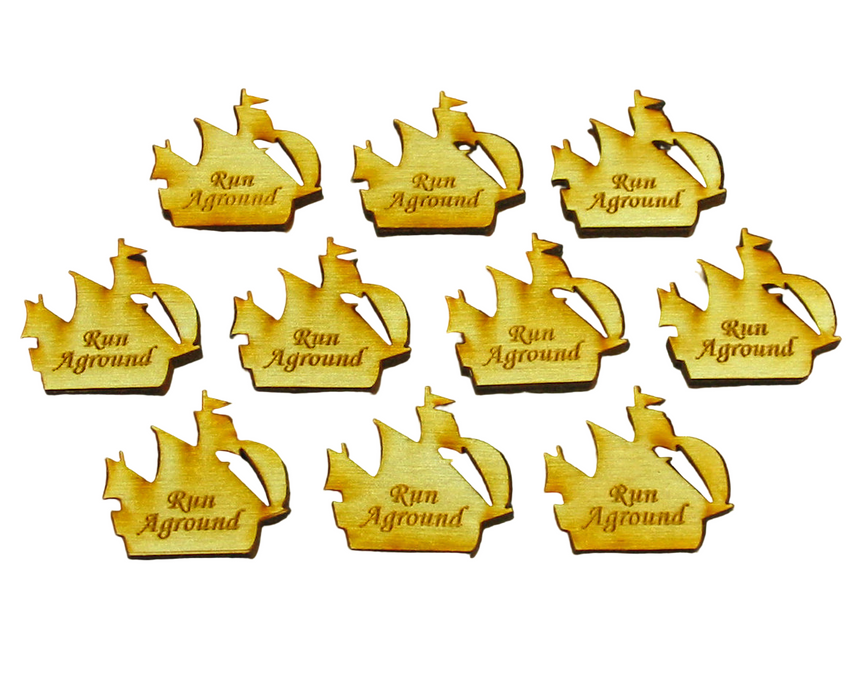LITKO Run Aground Ship Tokens (10)