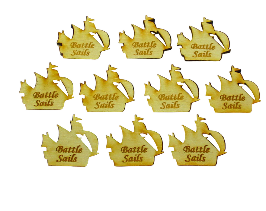LITKO Battle Sails Tokens Compatible with Age of Sail (10)
