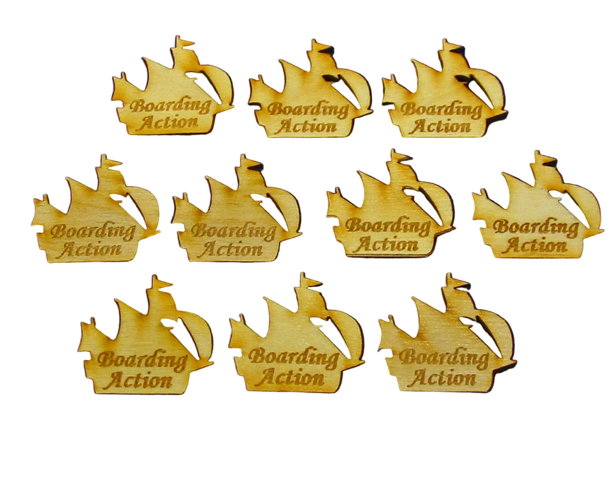 LITKO Boarding Action Tokens Compatible with Age of Sail (10)