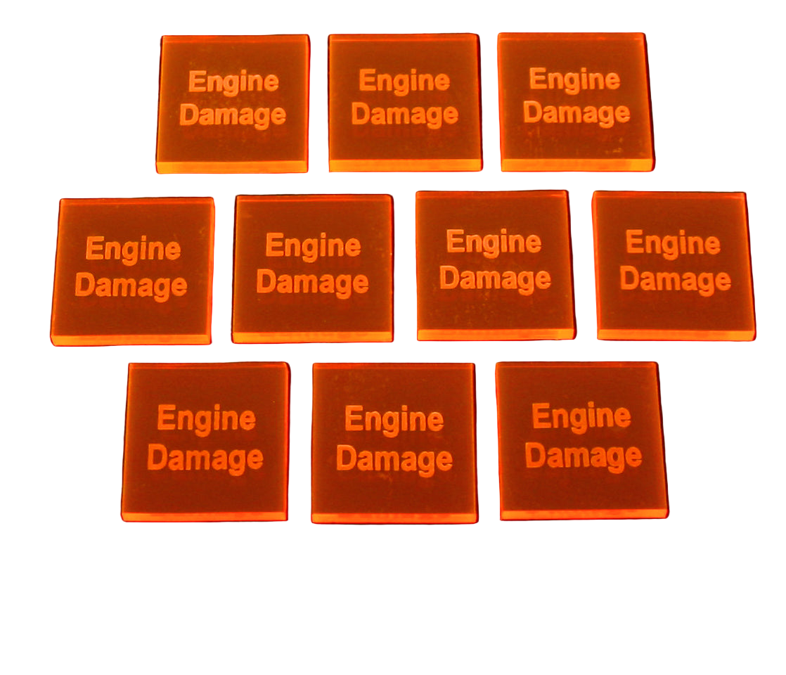 Engine Damage Tokens | Firestorm Armada — LITKO Game Accessories