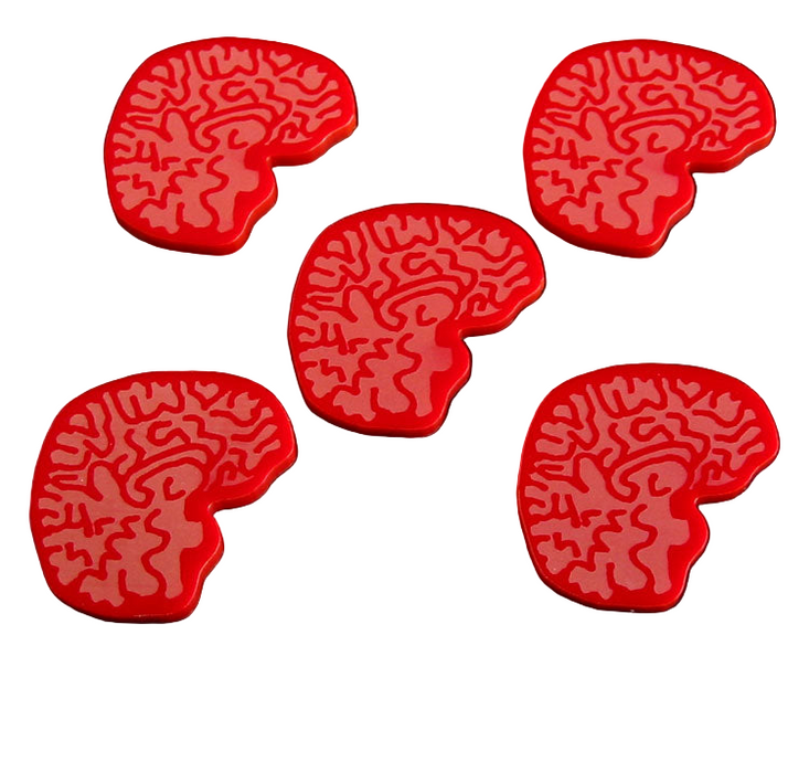 LITKO Big Brain Tokens (5) (NEW! Multiple Colors in One Listing)