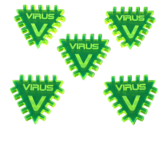 LITKO Virus Tokens Compatible with Android: Netrunner (NEW! Multiple Sizes on One Listing!)