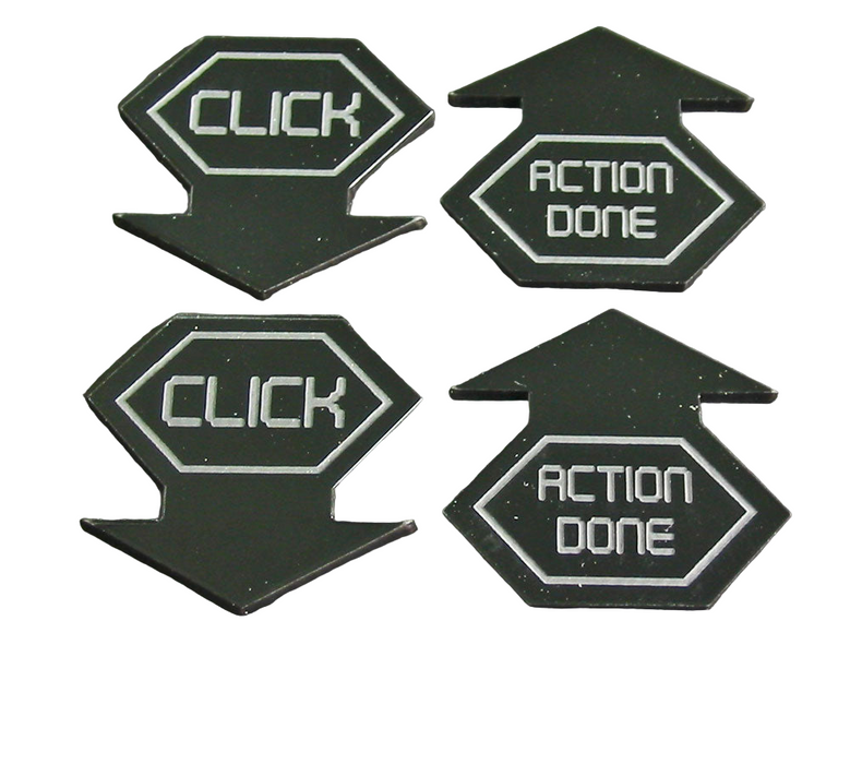 LITKO Net Hacker Click Tokens Compatible with Android: Netrunner (4)(NEW! Multiple Colors on One Listing!)