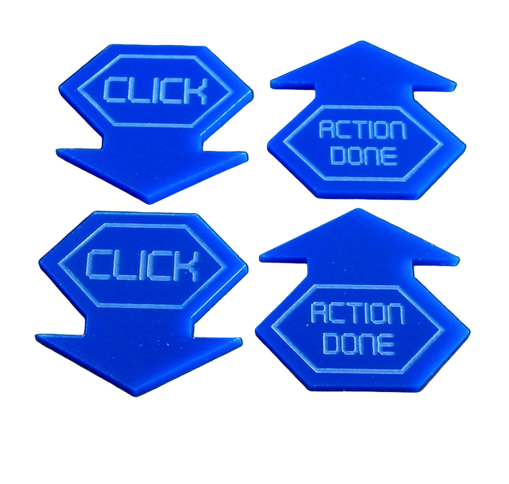 LITKO Net Hacker Click Tokens Compatible with Android: Netrunner (4)(NEW! Multiple Colors on One Listing!)
