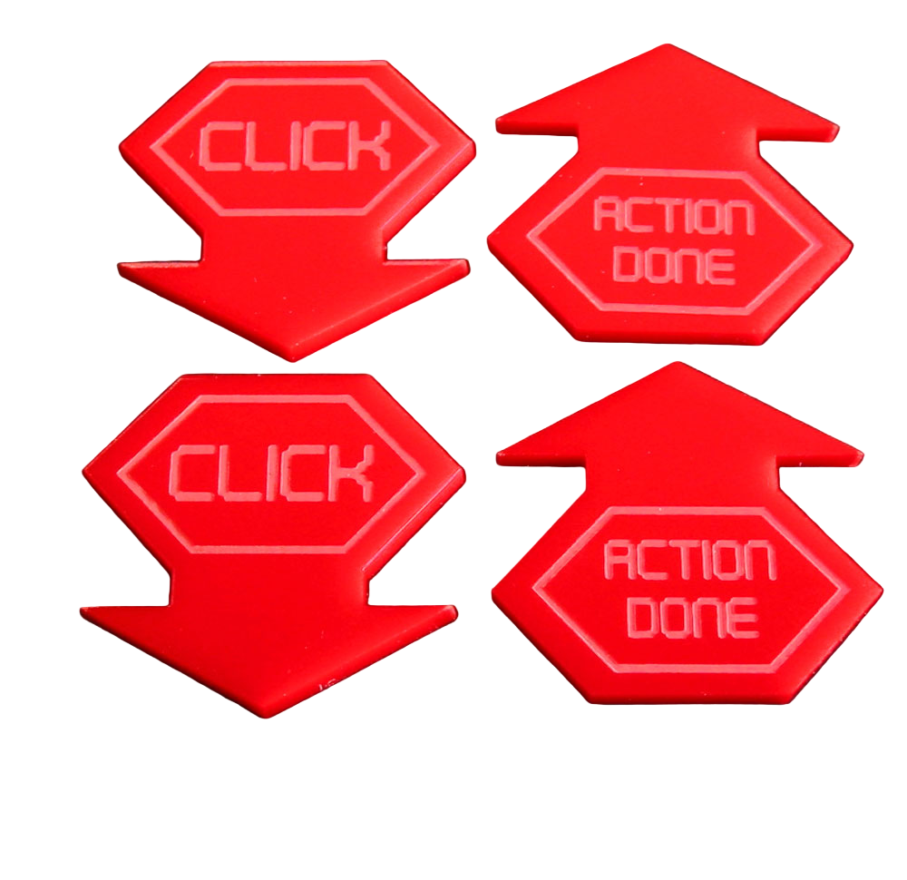 Click Tokens | Android: Netrunner | 35mm | Red, Green, Blue, Black ...