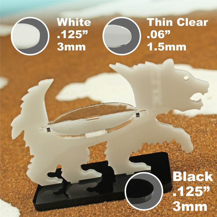 LITKO Bear Character Mount with 25x50mm Base, White-Character Mount-LITKO Game Accessories
