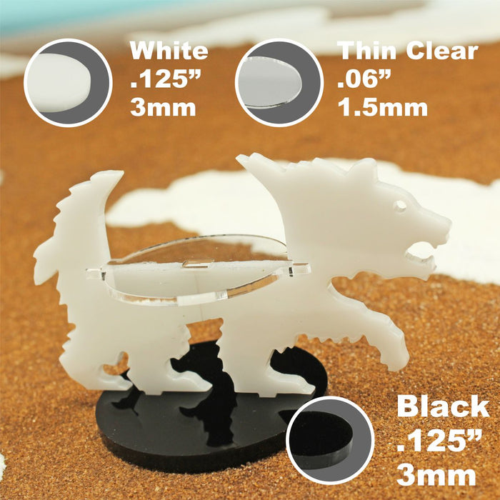 LITKO Bear Character Mount with 40mm Circular Base, White-Character Mount-LITKO Game Accessories