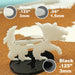 LITKO Bear Character Mount with 50mm Circular Base, White-Character Mount-LITKO Game Accessories