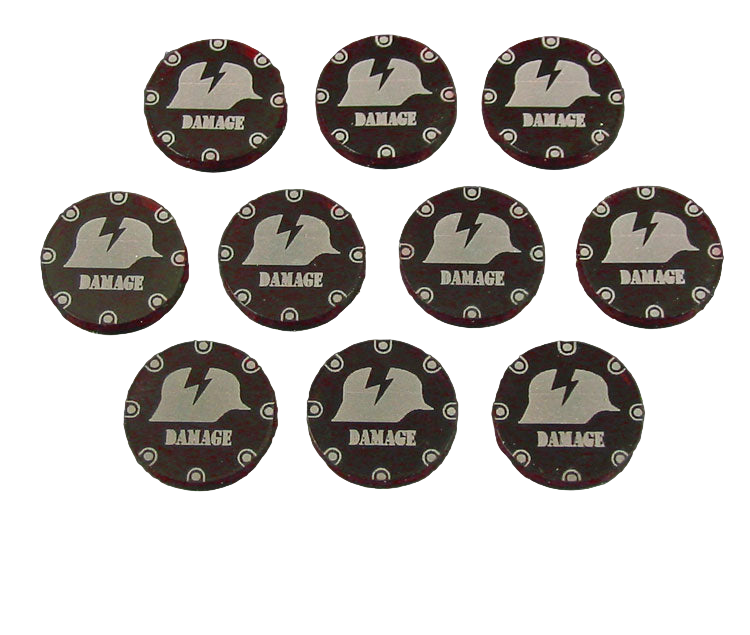 LITKO Infantry Damage Token Compatible with the Dust Warfare (10)