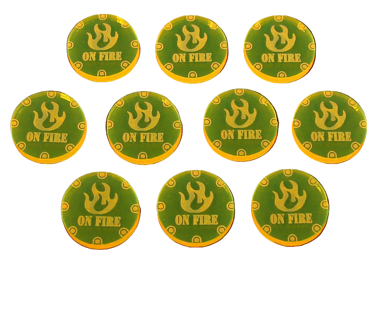 LITKO On Fire Token Compatible with the Dust Warfare (10)