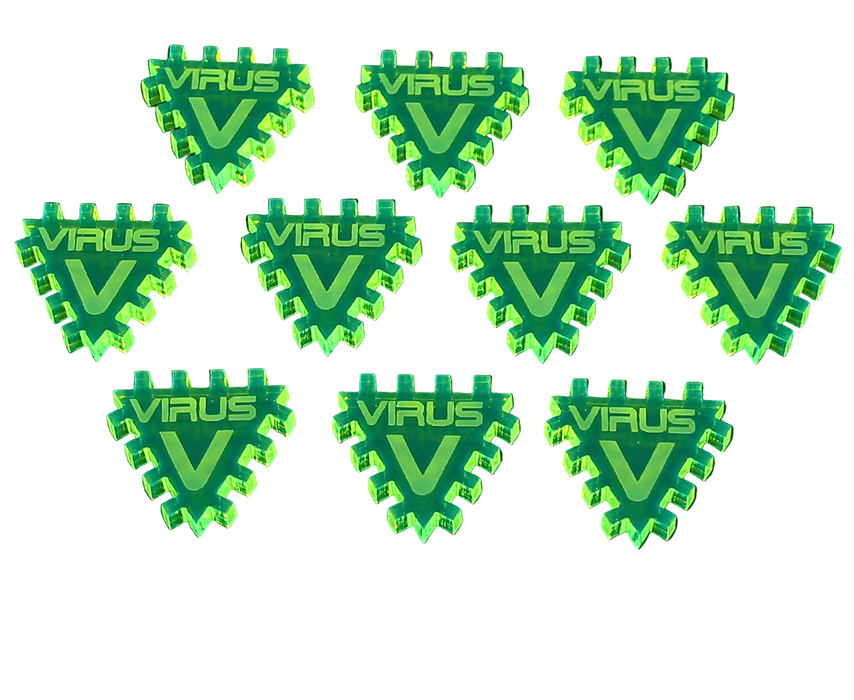 LITKO Virus Tokens Compatible with Android: Netrunner (NEW! Multiple Sizes on One Listing!)