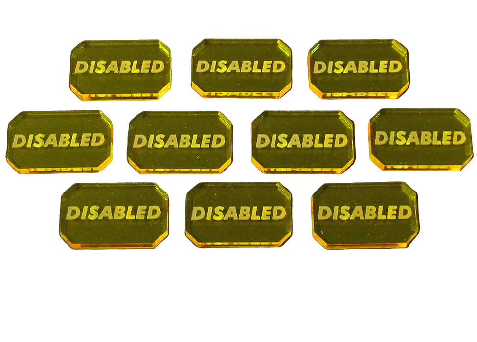 LITKO Ship Disabled Tokens Compatible with Star Trek: Attack Wing (10)