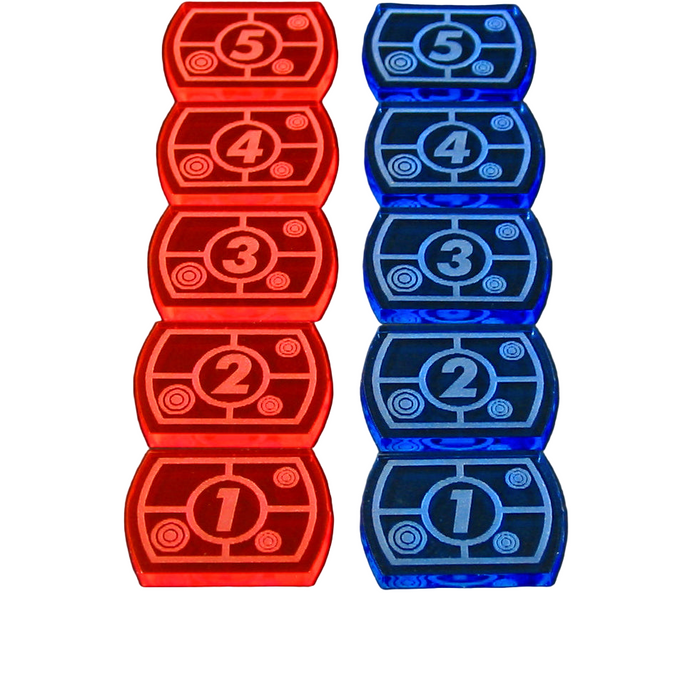 LITKO Target Lock Token Set 1-5 Compatible with Star Trek: Attack Wing (10)