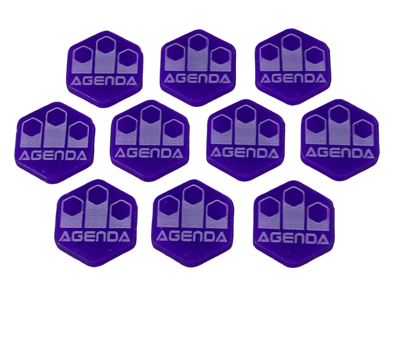 LITKO Net Hacker Agenda Tokens Compatible with Android: Netrunner (10)