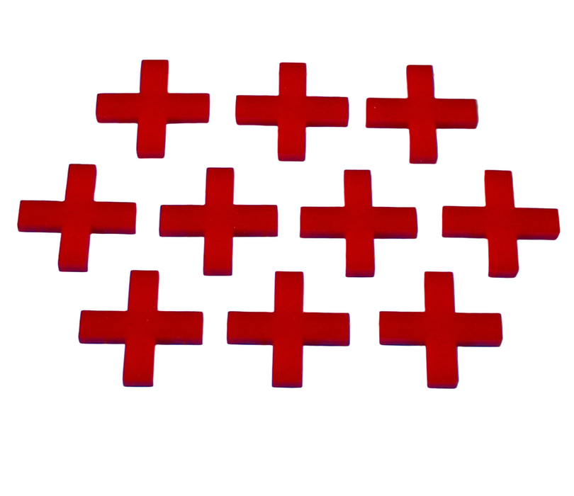 LITKO Fire Fighting Game First Aid Tokens Compatible with Flash Point (10)