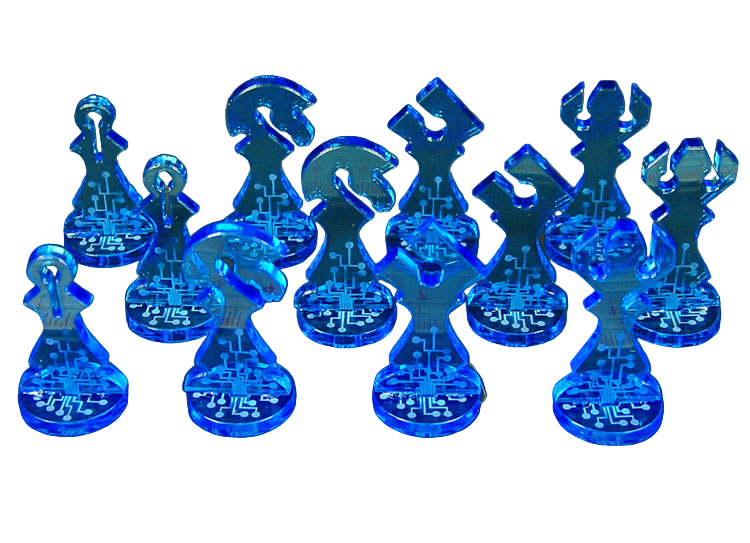 LITKO Net Hacker Chess Program Markers Compatible with Android: Netrunner (12) (NEW! Multiple Colors on One Listing!)