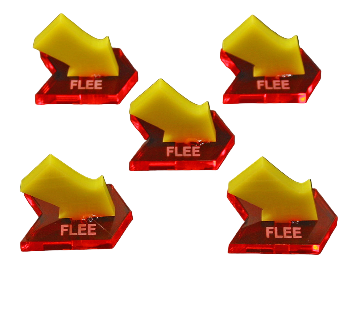 Flee File Flee Markers | Warhammer Fantasy Battle — LITKO Game Accessories