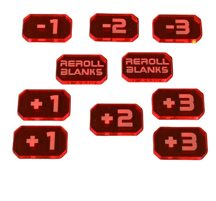 LITKO Combat Modifier Token Set Compatible with Star Trek: Attack Wing (10)