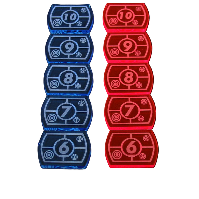 LITKO Target Lock Token Set 6-10 Compatible with Star Trek: Attack Wing (10)