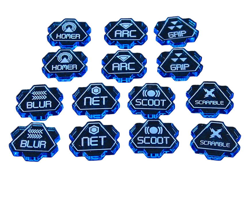 LITKO Weapon Effect Token Set Compatible with Beyond the Gates of Antares (14)