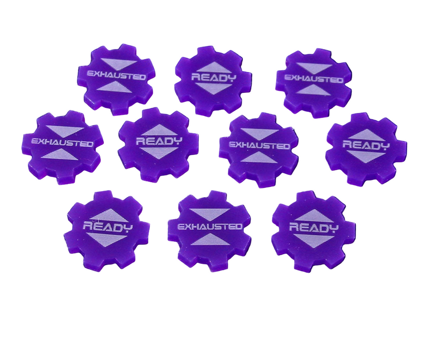 LITKO Ready/Exhausted Tokens Compatible with Star Wars: Imperial Assault (10) (NEW! Multiple Colors on One Listing!)