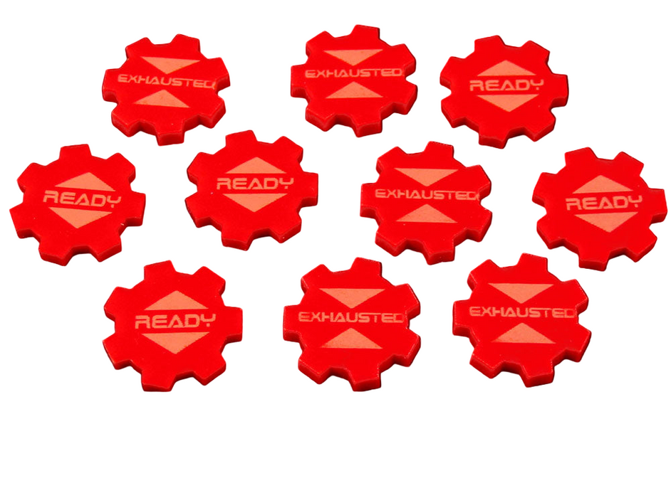 LITKO Ready/Exhausted Tokens Compatible with Star Wars: Imperial Assault (10) (NEW! Multiple Colors on One Listing!)