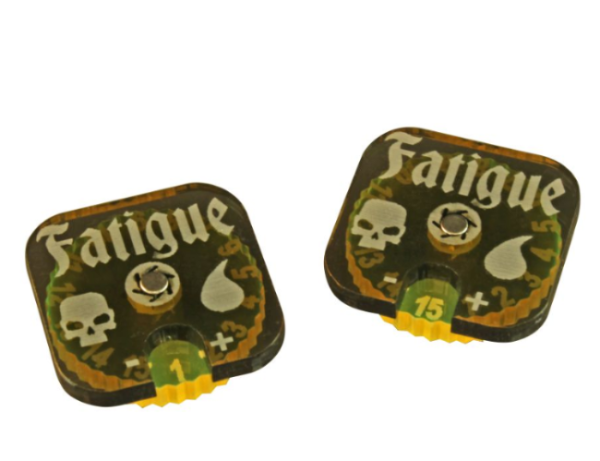 LITKO Fatigue Dials 1-15 Compatible with Descent, Fluorescent Yellow (2)