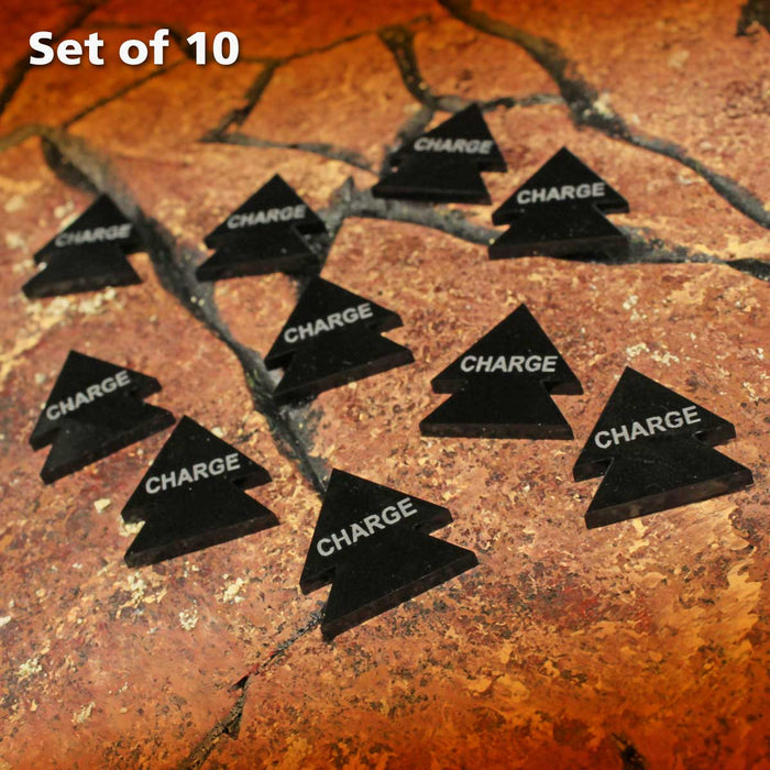 LITKO Charge Tokens, Black (10)-Tokens-LITKO Game Accessories