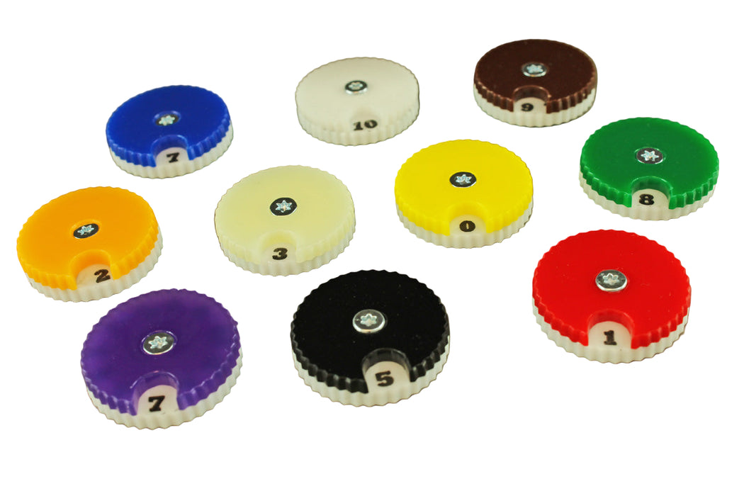 LITKO Combat Dials 0-10 (2) (NEW! Multiple Colors on One Listing!)