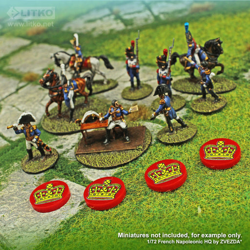 LITKO Napoleonic Era Tokens British Royal Crown (10)-Tokens-LITKO Game Accessories