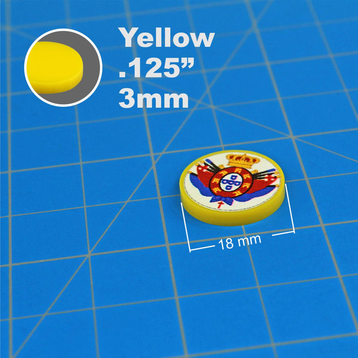 LITKO Napoleonic Era Tokens Portuguese Coat-of-Arms (10)-Tokens-LITKO Game Accessories