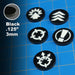 LITKO Command Token Set Compatible with Warhammer: Legions Imperialis, Black (25)-Tokens-LITKO Game Accessories