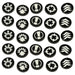 LITKO Command Token Set Compatible with Warhammer: Legions Imperialis, Black (25)-Tokens-LITKO Game Accessories