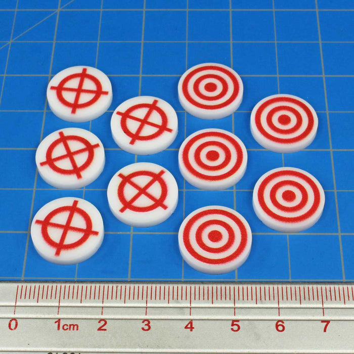 LITKO Cross-Hair Aim & Target Token Set (10)-Tokens-LITKO Game Accessories