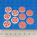 LITKO Premium Printed Cross-Hair Aim & Target Token Set (10)-Tokens-LITKO Game Accessories