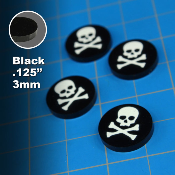 LITKO Skull & Crossbones Tokens (10)-Tokens-LITKO Game Accessories