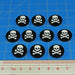 LIKO Premium Print Skull & Crossbones Tokens (10)-Tokens-LITKO Game Accessories