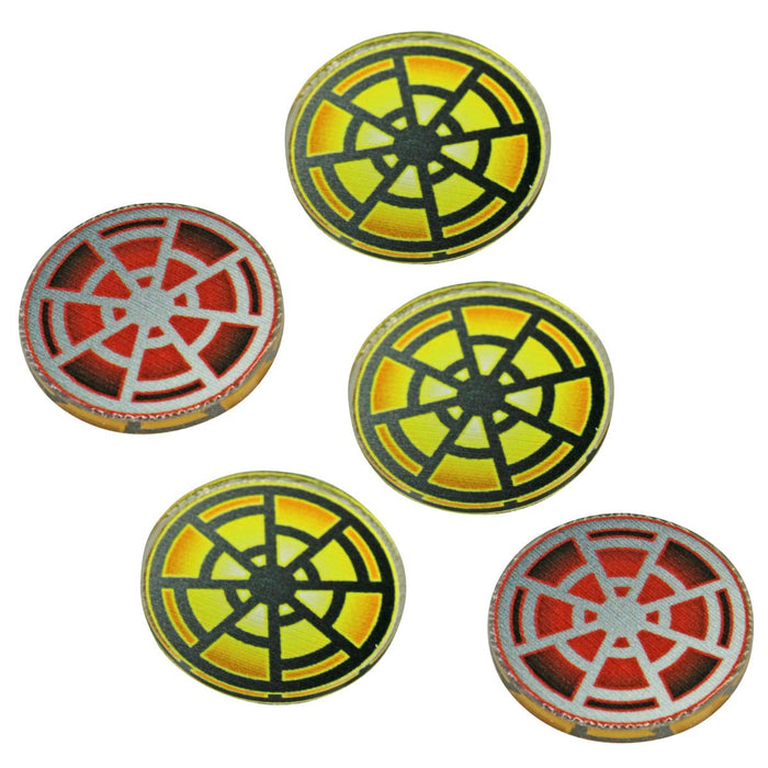 LITKO Light/Dark Double-Sided Objective Tokens Compatible with Star Wars: Shatterpoint (5)-Tokens-LITKO Game Accessories