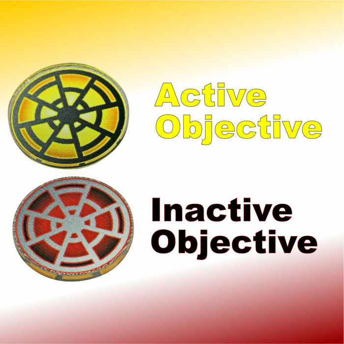LITKO Light/Dark Double-Sided Objective Tokens Compatible with Star Wars: Shatterpoint (5)-Tokens-LITKO Game Accessories