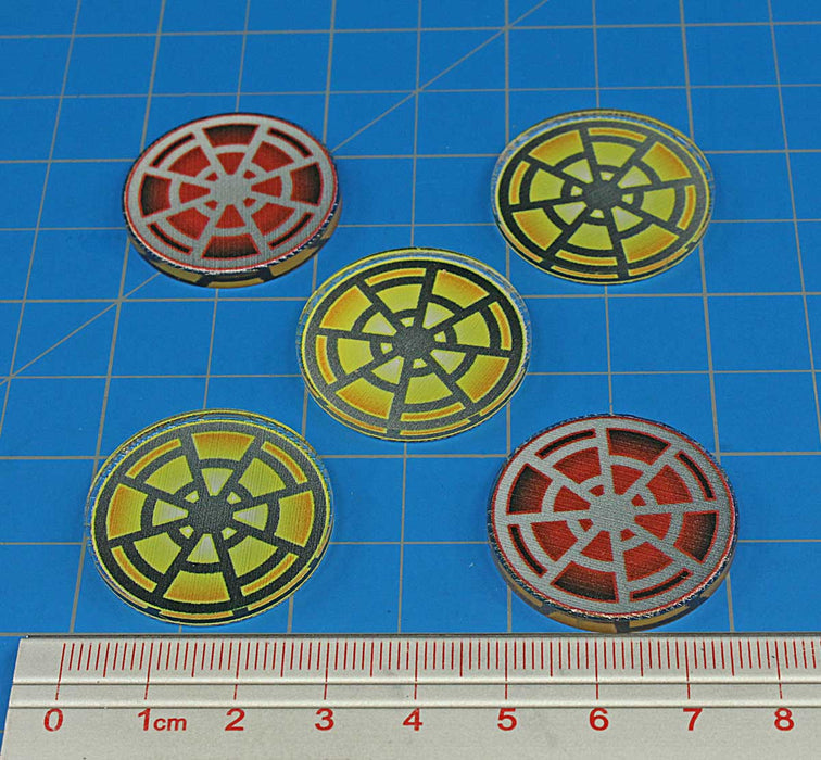 LITKO Light/Dark Double-Sided Objective Tokens Compatible with Star Wars: Shatterpoint (5)-Tokens-LITKO Game Accessories