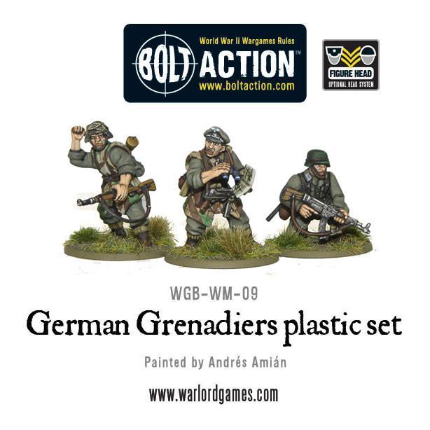 28mm Bolt Action | German Grenadiers | WWII Late War German Infantry (30) (Plastic)-Miniatures-LITKO Game Accessories