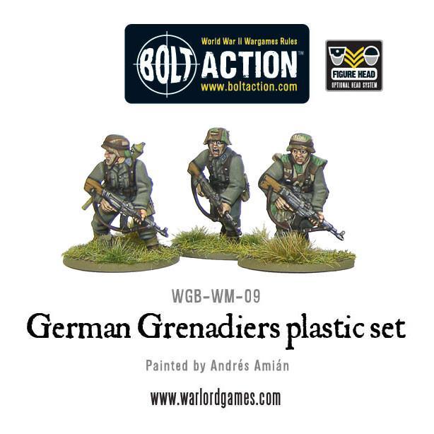 28mm Bolt Action | German Grenadiers | WWII Late War German Infantry (30) (Plastic)-Miniatures-LITKO Game Accessories