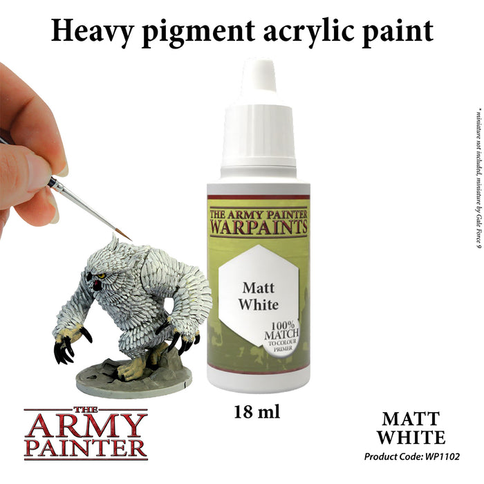 Matt White Paint | 18ml-Paint and Ink-LITKO Game Accessories